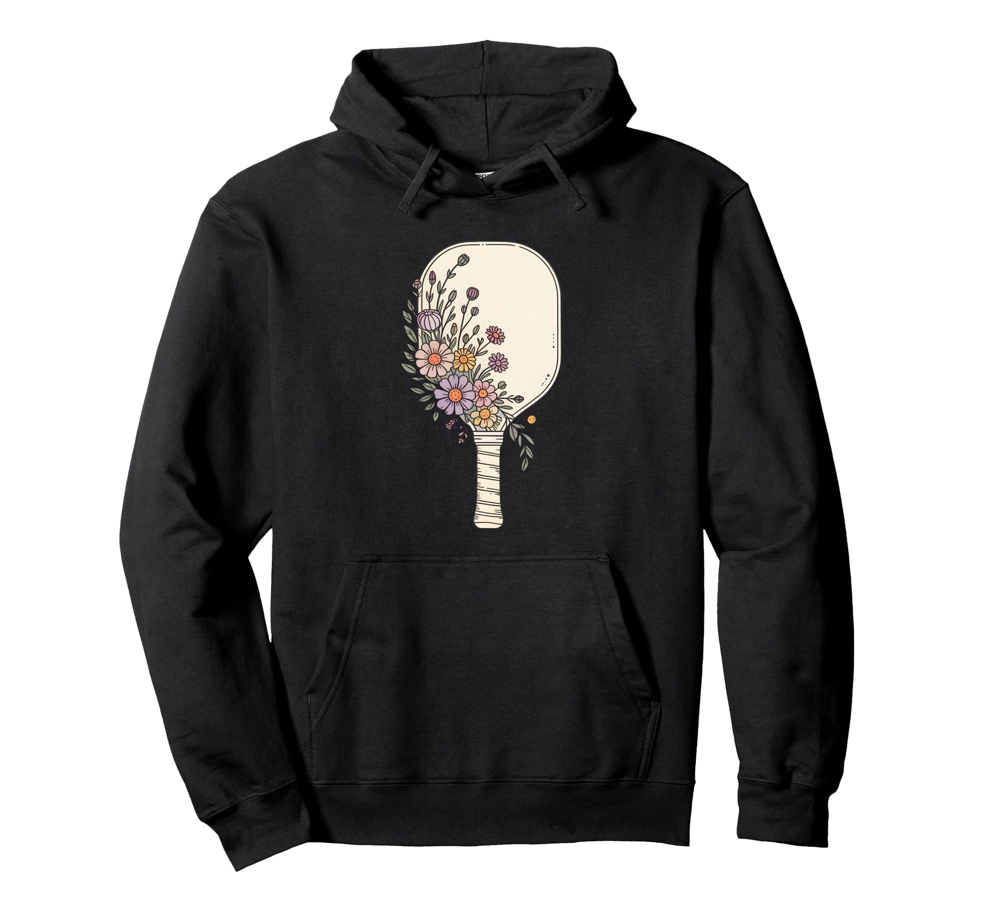 Bohemian Pickleball Paddle Boho Hoodie - Aesthetic Graphic for Adults - T-Shirt, Sweatshirt, Hoodie