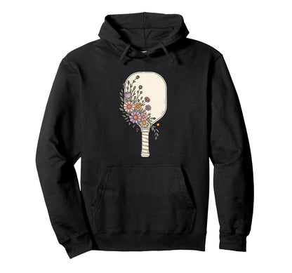 Bohemian Pickleball Paddle Boho Hoodie - Aesthetic Graphic for Adults - T-Shirt, Sweatshirt, Hoodie