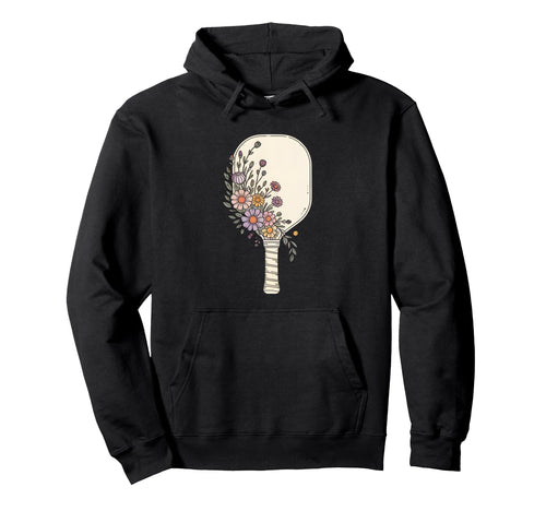 Bohemian Pickleball Paddle Boho Hoodie - Aesthetic Graphic for Adults - T-Shirt, Sweatshirt, Hoodie