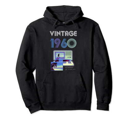 Vaporwave Aesthetic Grunge Gaming 1960 Hoodie - Minimalist Print for Adults - T-Shirt, Sweatshirt, Hoodie