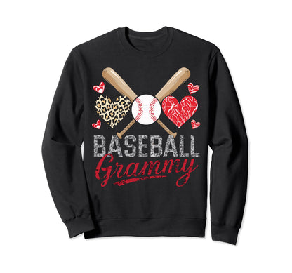 Baseball Grandma Grandmother Granny Sweatshirt - Trendy Graphic for Adults - T-Shirt, Sweatshirt, Hoodie