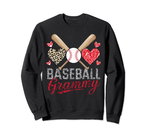 Baseball Grandma Grandmother Granny Sweatshirt - Trendy Graphic for Adults - T-Shirt, Sweatshirt, Hoodie