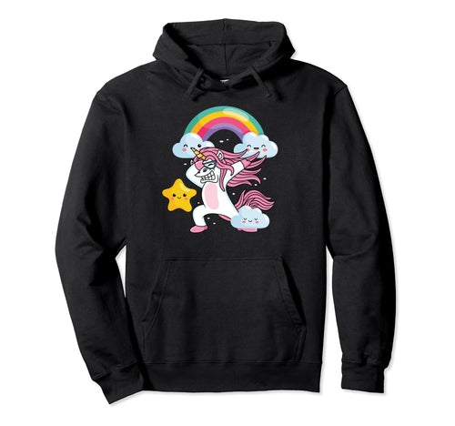 Dabbing Unicorn Funny Unicorns Hoodie - Streetwear Style for Adults - T-Shirt, Sweatshirt, Hoodie