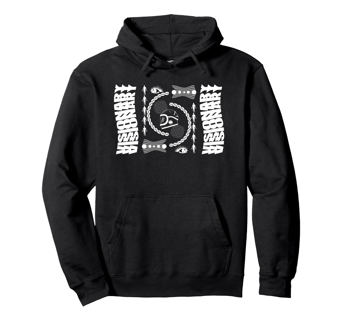 Visionary Aesthetic Edgy Streetwear Hoodie - Minimalist Print Unisex - T-Shirt, Sweatshirt, Hoodie