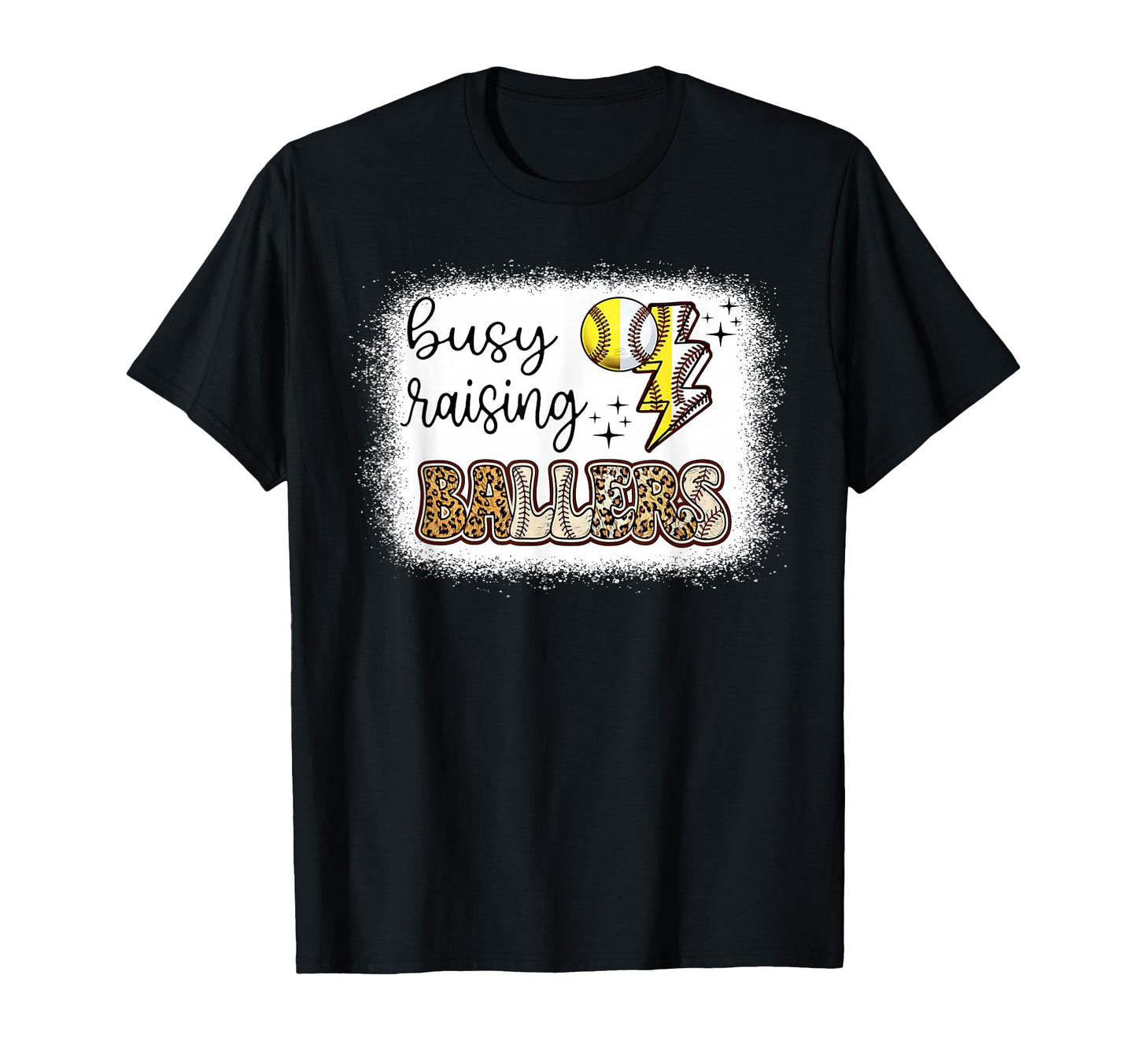 Baseball Mom Busy Raising Ballers T-Shirt - Casual Everyday Wear Men Women - T-Shirt, Sweatshirt, Hoodie