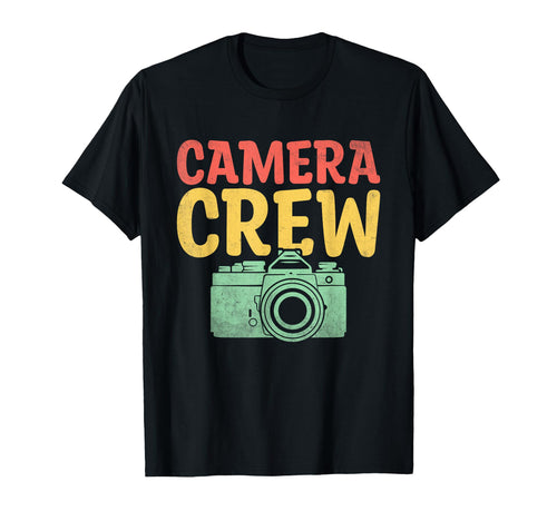 Camera Crew Photography Photographer T-Shirt - Minimalist Print for Adults - T-Shirt, Sweatshirt, Hoodie