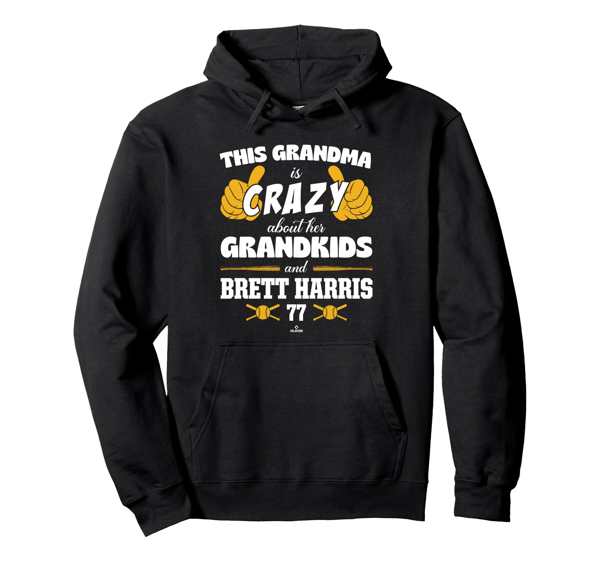 Grandma Crazy Brett Harris Oakland Baseball Hoodie - Graphic Print Unisex - T-Shirt, Sweatshirt, Hoodie