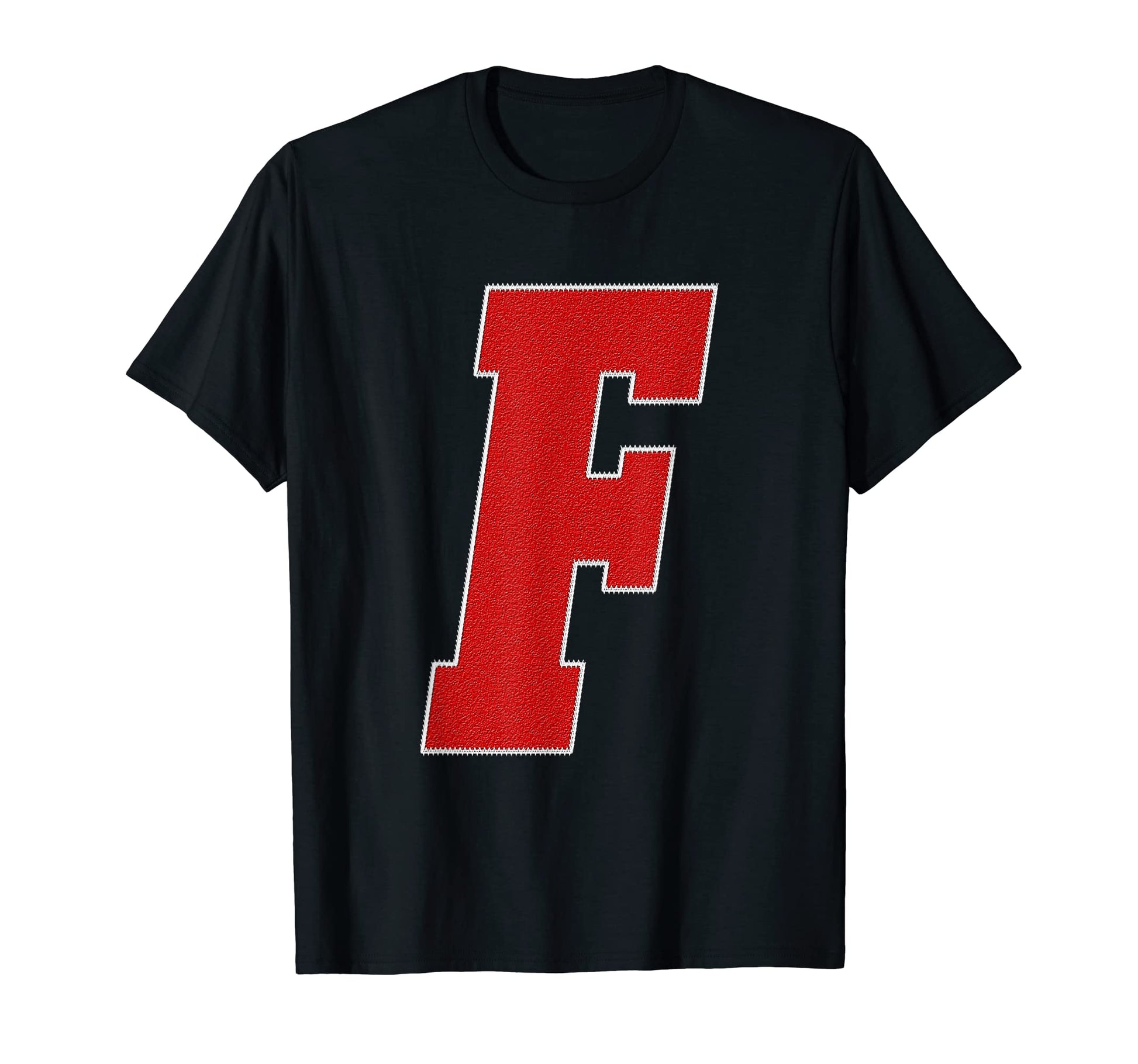 Letter F Monogram Varsity Alphabet T-Shirt - Fun Novelty Design for Adults - T-Shirt, Sweatshirt, Hoodie