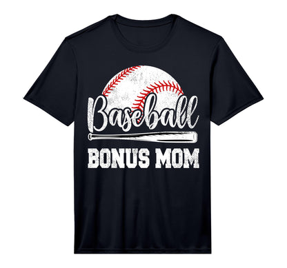 Mens Baseball Bonus Mom Baseball T-Shirt - Novelty Apparel for Adults - T-Shirt, Sweatshirt, Hoodie