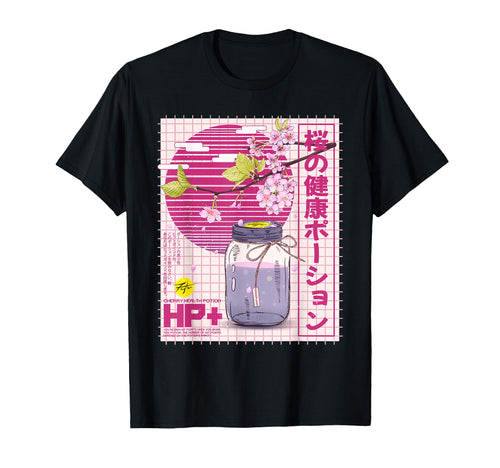 Health Potion Kawaii Vaporwave Anime T-Shirt - Streetwear Style Men Women - T-Shirt, Sweatshirt, Hoodie