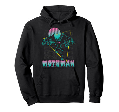 Vaporwave Aesthetic Mothman Cryptozoology Hoodie - Novelty Apparel Unisex - T-Shirt, Sweatshirt, Hoodie