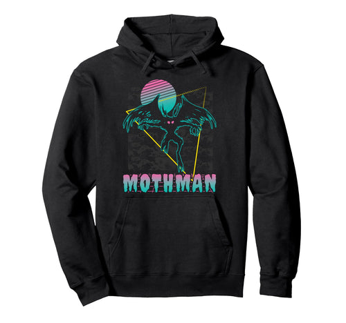 Vaporwave Aesthetic Mothman Cryptozoology Hoodie - Novelty Apparel Unisex - T-Shirt, Sweatshirt, Hoodie