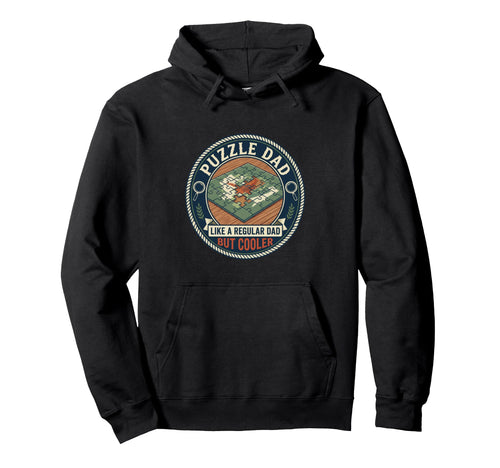 Puzzle Dad Jigsaw Pieces Brain Teaser Hoodie - Novelty Apparel for Adults - T-Shirt, Sweatshirt, Hoodie