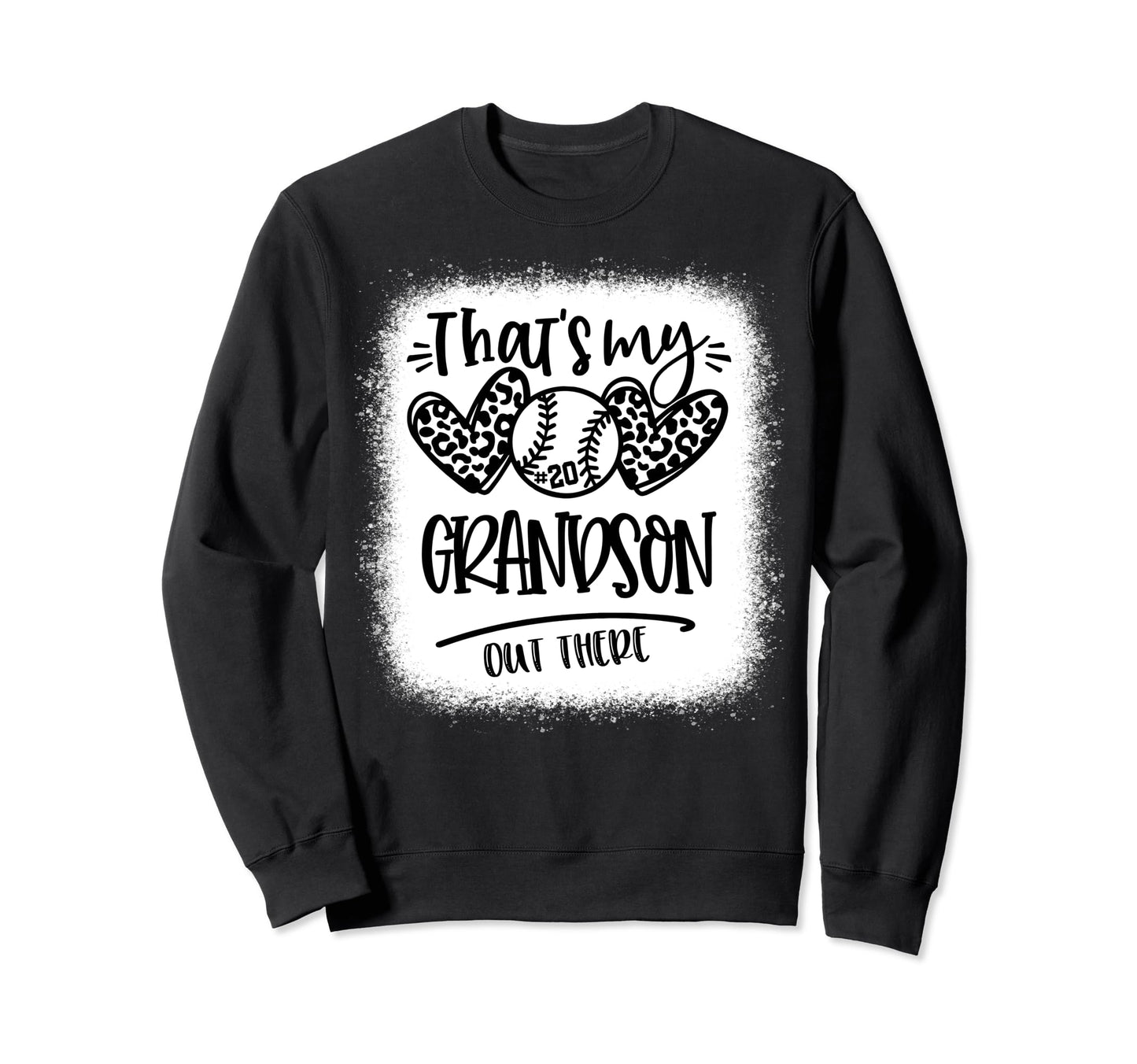 Thats My Grandson Out There Number 20 Sweatshirt - Minimalist Print Unisex - T-Shirt, Sweatshirt, Hoodie