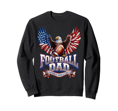 Usa Flag American Football Papa Viral Sweatshirt - Unique Graphic Unisex - T-Shirt, Sweatshirt, Hoodie
