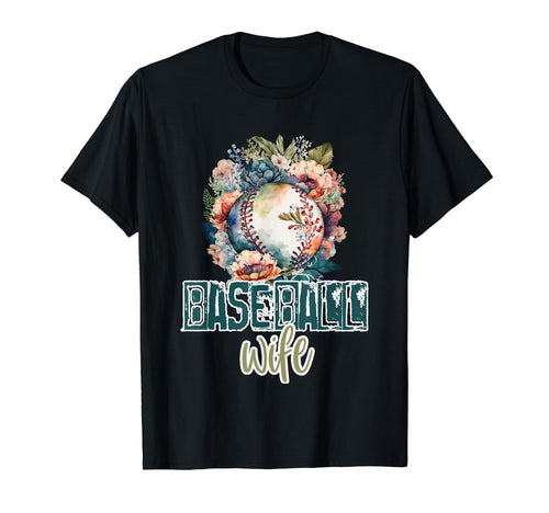 Artsy Baseball Wife Flowers Unique Game T-Shirt - Streetwear Style Unisex - T-Shirt, Sweatshirt, Hoodie