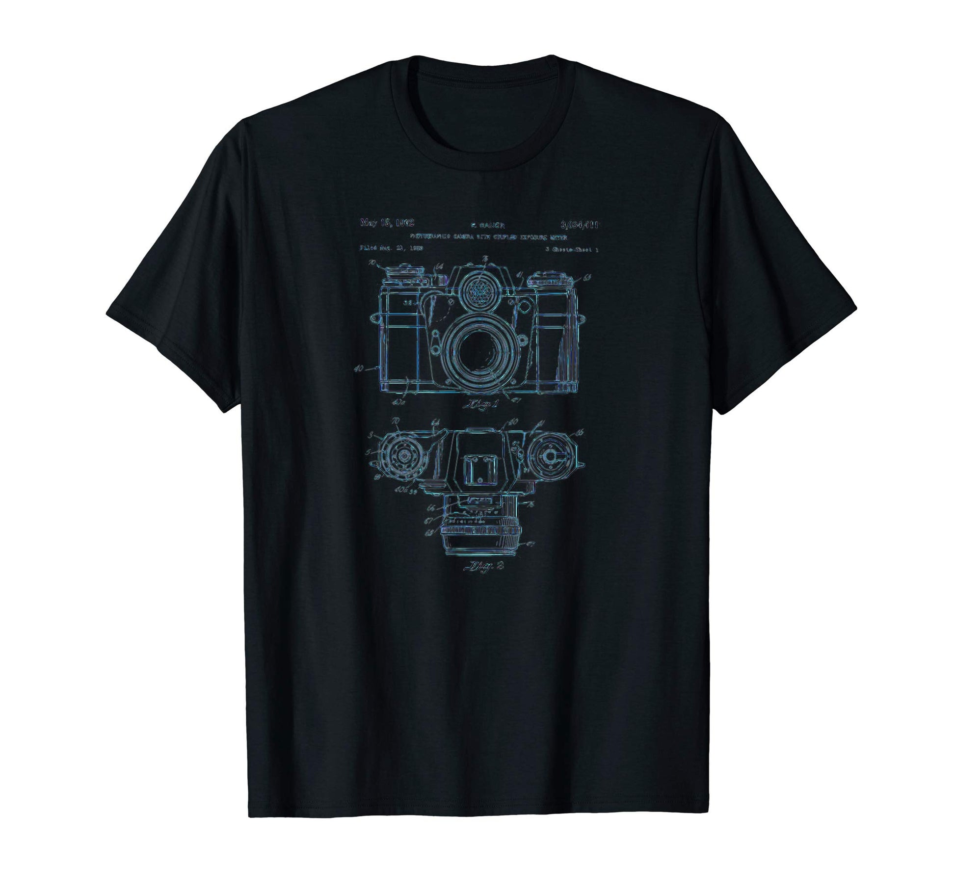Photography Lover Gift Camera Patent T-Shirt - Minimalist Print for Adults - T-Shirt, Sweatshirt, Hoodie