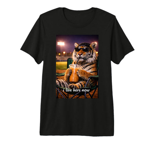 Funny Tiger Ballfield Baseball Field I T-Shirt - Trendy Graphic Unisex - T-Shirt, Sweatshirt, Hoodie