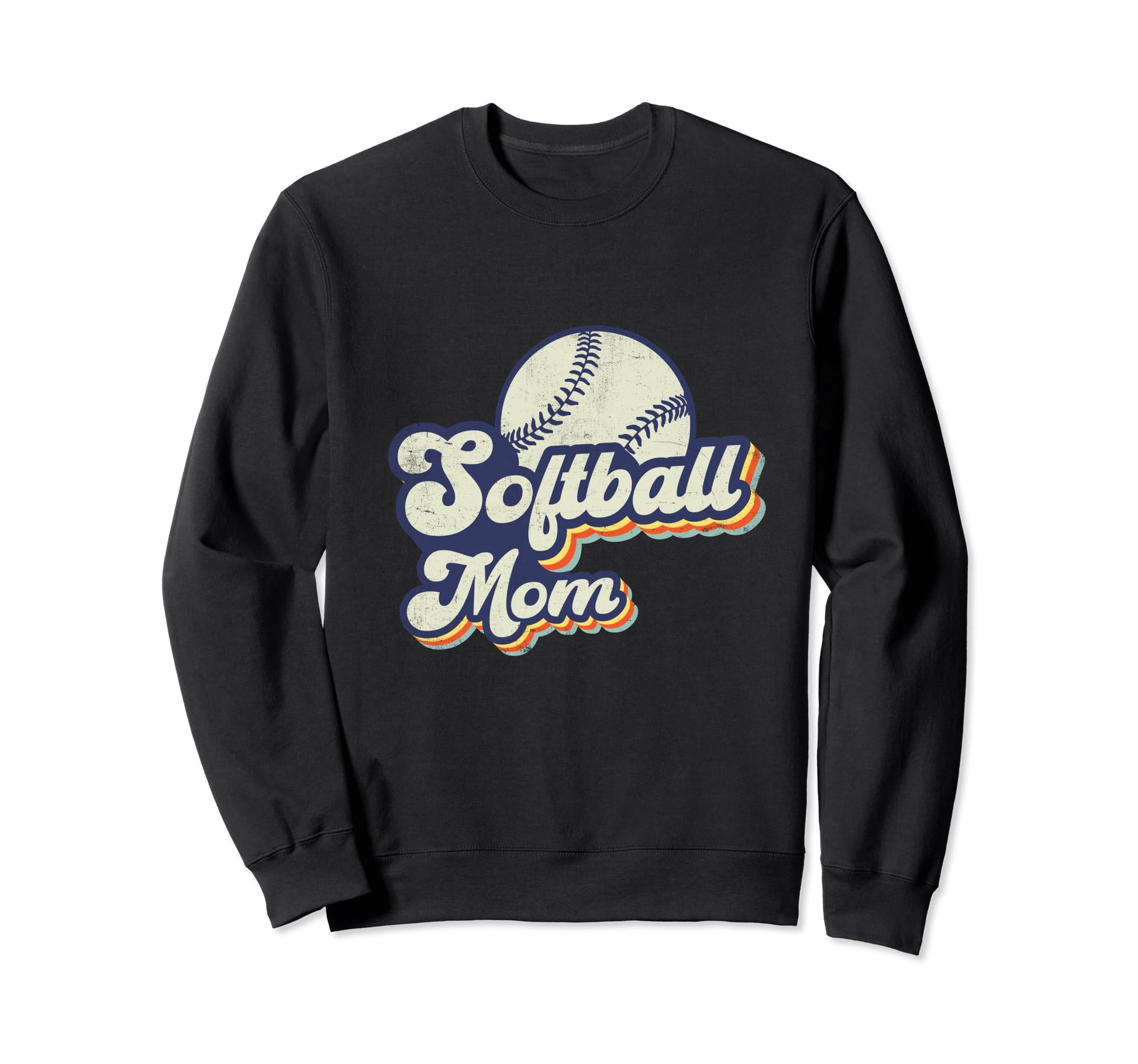 Softball Mom Mama Mothers Day Funny Sweatshirt - Novelty Apparel for Adults - T-Shirt, Sweatshirt, Hoodie