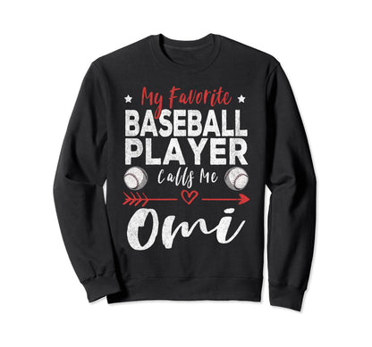 My Favorite Baseball Player Calls Me Sweatshirt - Aesthetic Graphic Unisex - T-Shirt, Sweatshirt, Hoodie