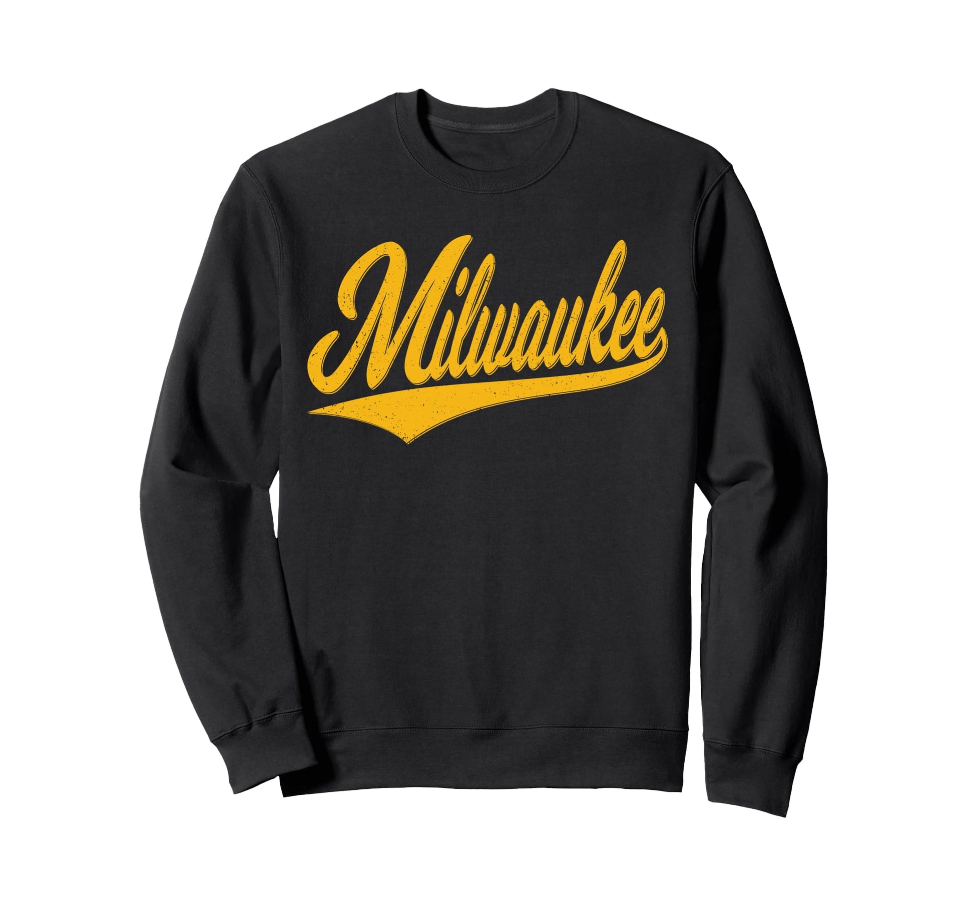 Milwaukee Wisconsin Varsity Script Sweatshirt - Graphic Print Men Women - T-Shirt, Sweatshirt, Hoodie