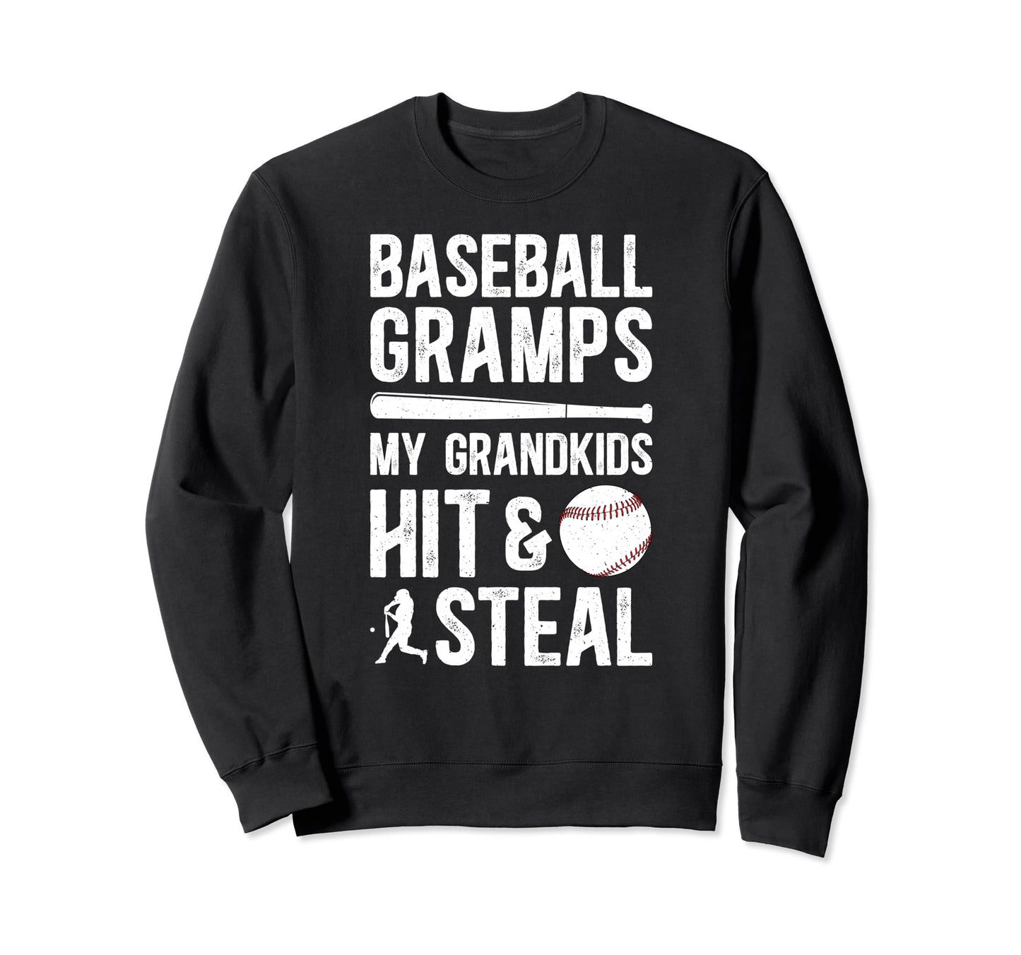 Baseball Gramps Grandpa Funny Gramps Sweatshirt - Unique Graphic Unisex - T-Shirt, Sweatshirt, Hoodie