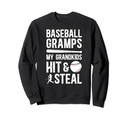 Baseball Gramps Grandpa Funny Gramps Sweatshirt - Unique Graphic Unisex - T-Shirt, Sweatshirt, Hoodie
