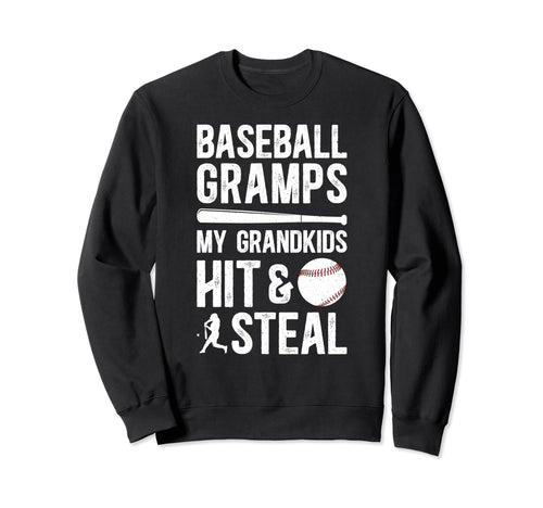 Baseball Gramps Grandpa Funny Gramps Sweatshirt - Unique Graphic Unisex - T-Shirt, Sweatshirt, Hoodie