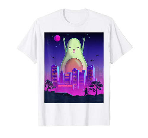 Giant Avocado Vaporwave Synthwave T-Shirt - Unique Graphic Men Women - T-Shirt, Sweatshirt, Hoodie