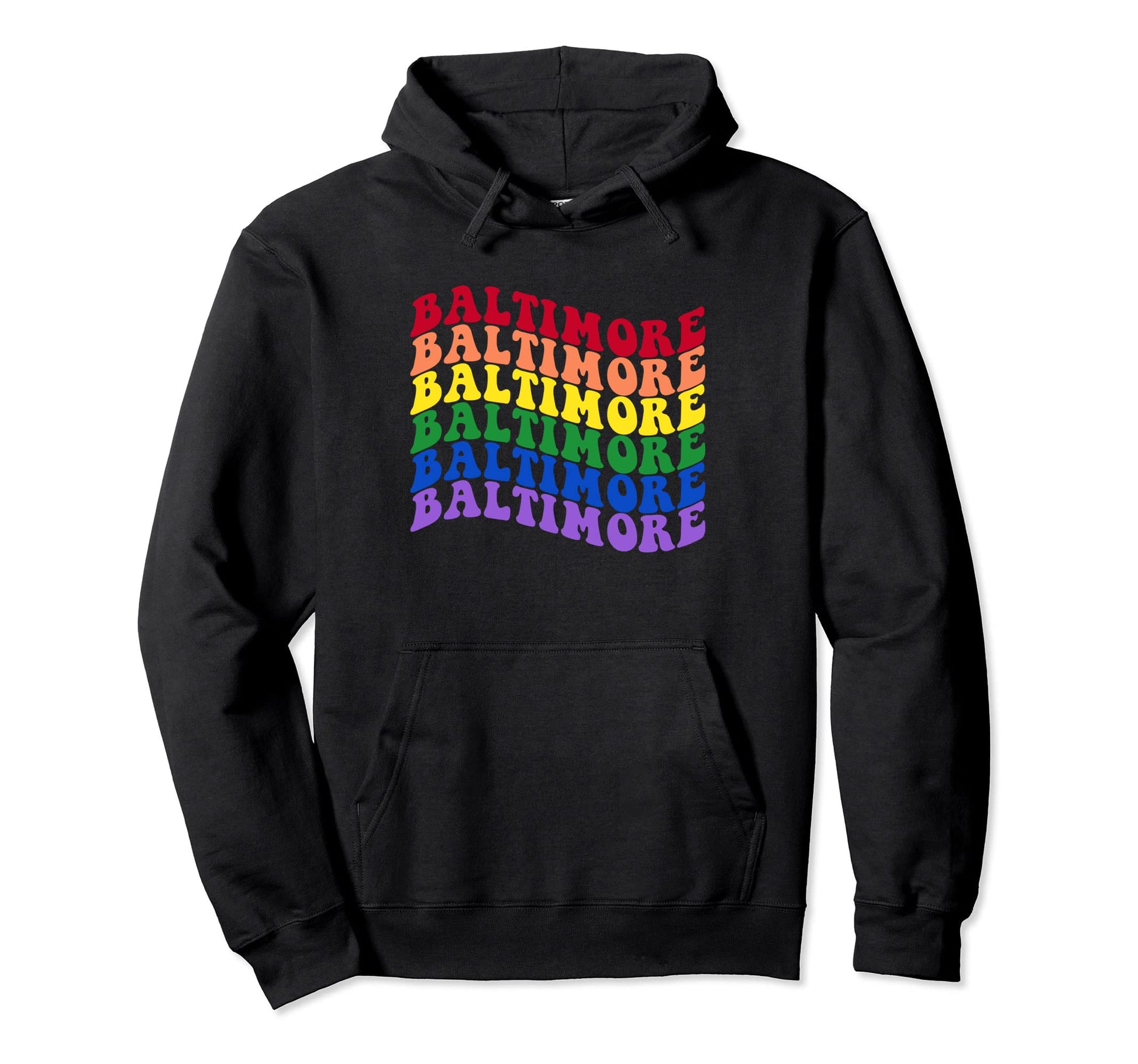 Baltimore Gay Pride Lgbt Lgtbq Rainbow Hoodie - Novelty Apparel Men Women - T-Shirt, Sweatshirt, Hoodie