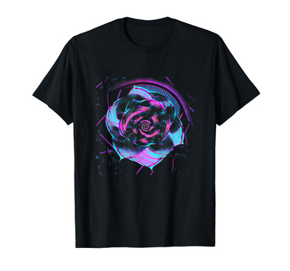 Fibonacci Sequence Flower Vaporwave T-Shirt - Custom Art Print Unisex - T-Shirt, Sweatshirt, Hoodie