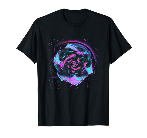 Fibonacci Sequence Flower Vaporwave T-Shirt - Custom Art Print Unisex - T-Shirt, Sweatshirt, Hoodie