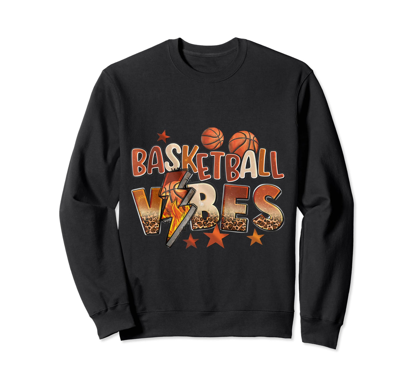 Basketball Game Day Vibes Sweatshirt - Novelty Apparel Men Women - T-Shirt, Sweatshirt, Hoodie