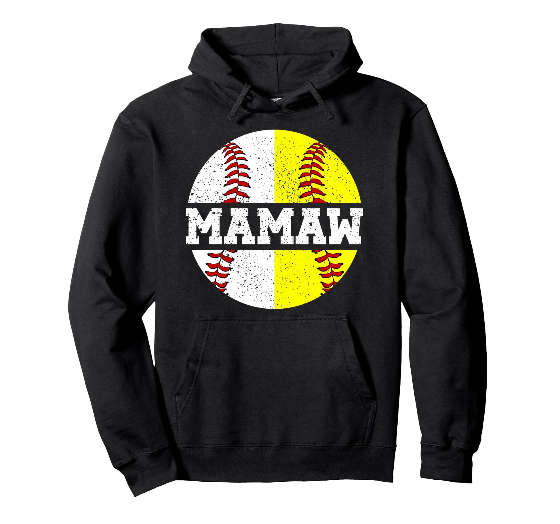 Softball Baseball Mamaw Baseball Hoodie - Aesthetic Graphic for Adults - T-Shirt, Sweatshirt, Hoodie