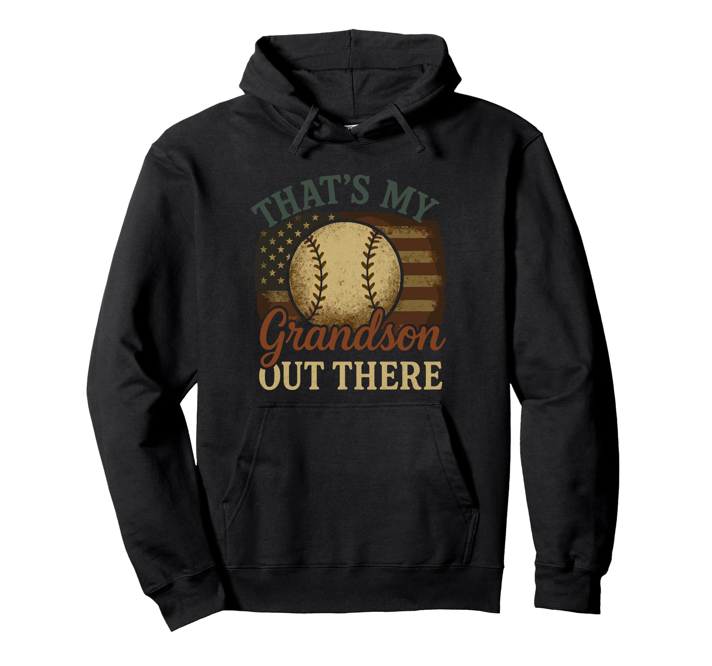 Thats My Grandson Out There Baseball Nana Hoodie - Graphic Print Men Women - T-Shirt, Sweatshirt, Hoodie