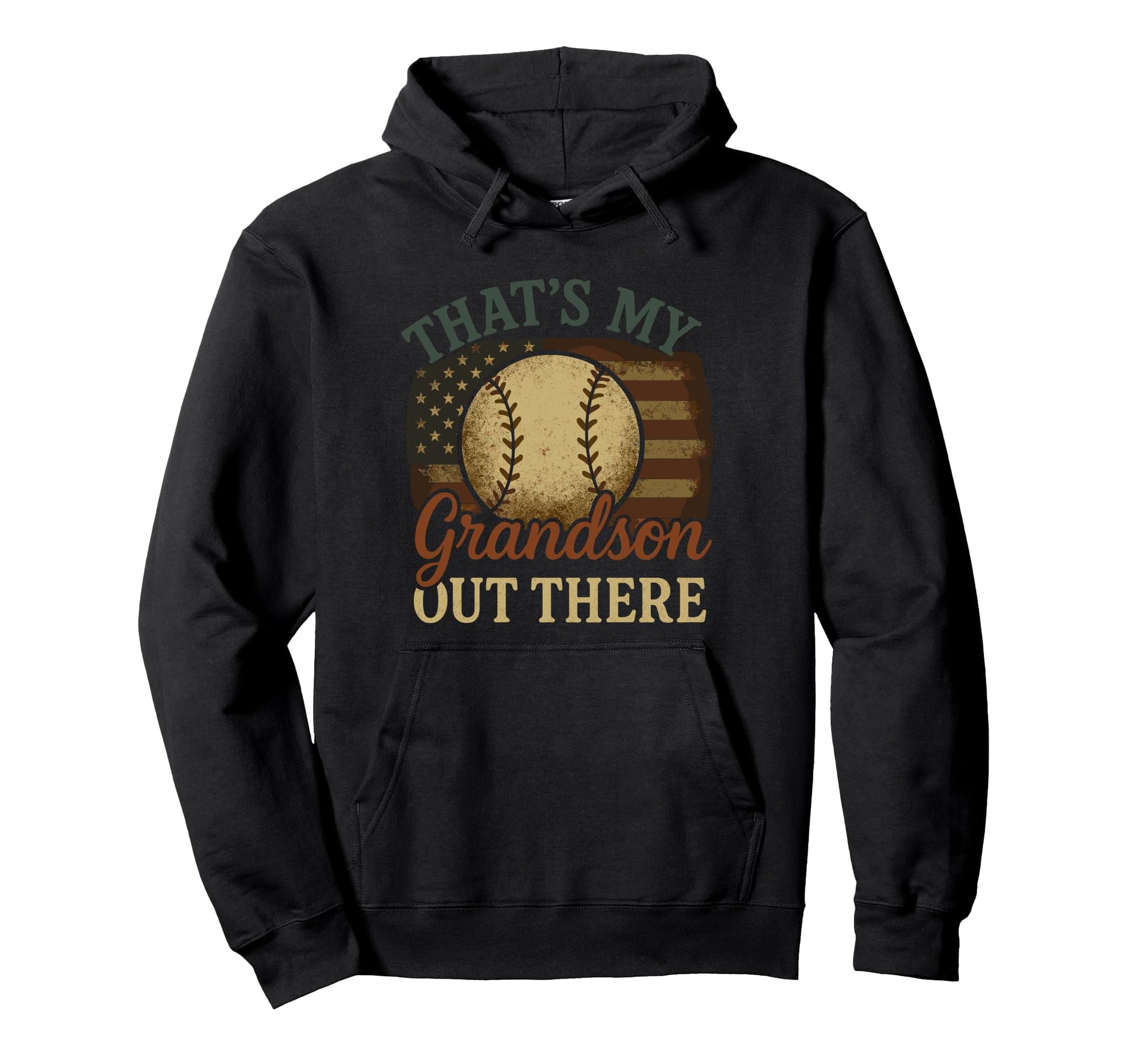 Thats My Grandson Out There Baseball Nana Hoodie - Graphic Print Men Women - T-Shirt, Sweatshirt, Hoodie