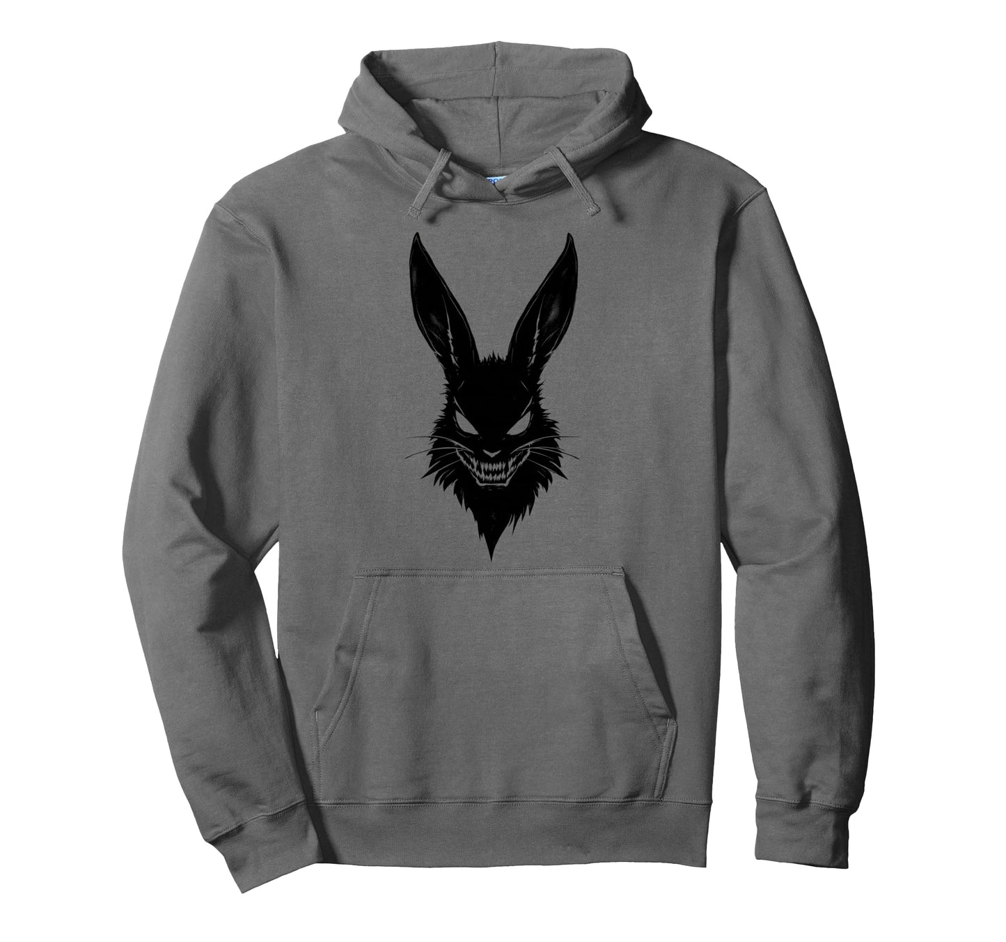 Creepy Bunny Rabbits Alt Goth Grunge Hoodie - Minimalist Print for Adults - T-Shirt, Sweatshirt, Hoodie
