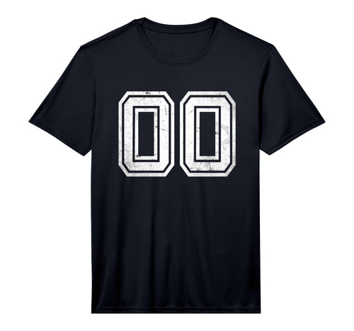 Number 00 Sports Team Distressed Number T-Shirt - Graphic Print for Adults - T-Shirt, Sweatshirt, Hoodie