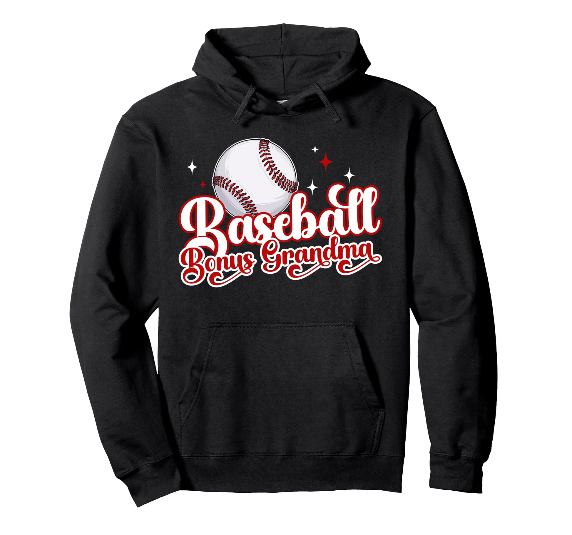 Baseball Bonus Grandma Baseball Player Hoodie - Novelty Apparel Men Women - T-Shirt, Sweatshirt, Hoodie