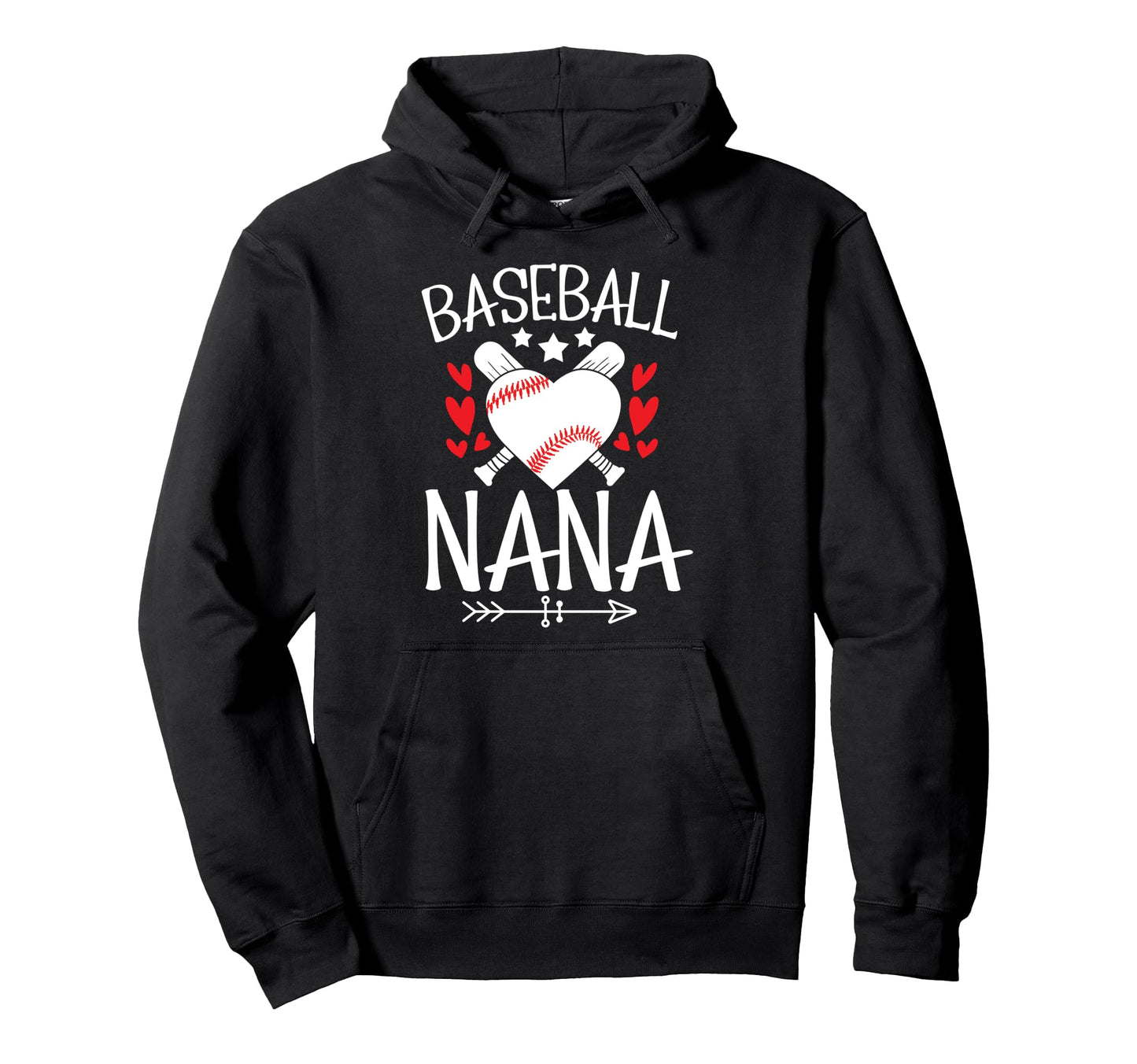Baseball Nana Grandma Nana Hoodie - Casual Everyday Wear for Adults - T-Shirt, Sweatshirt, Hoodie