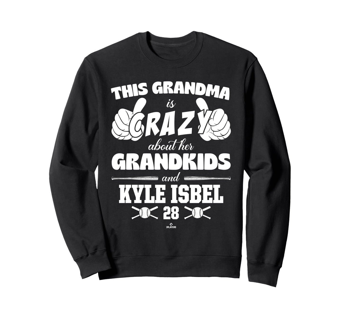 Grandma Crazy Kyle Isbel Kansas City Sweatshirt - Custom Art Print Unisex - T-Shirt, Sweatshirt, Hoodie