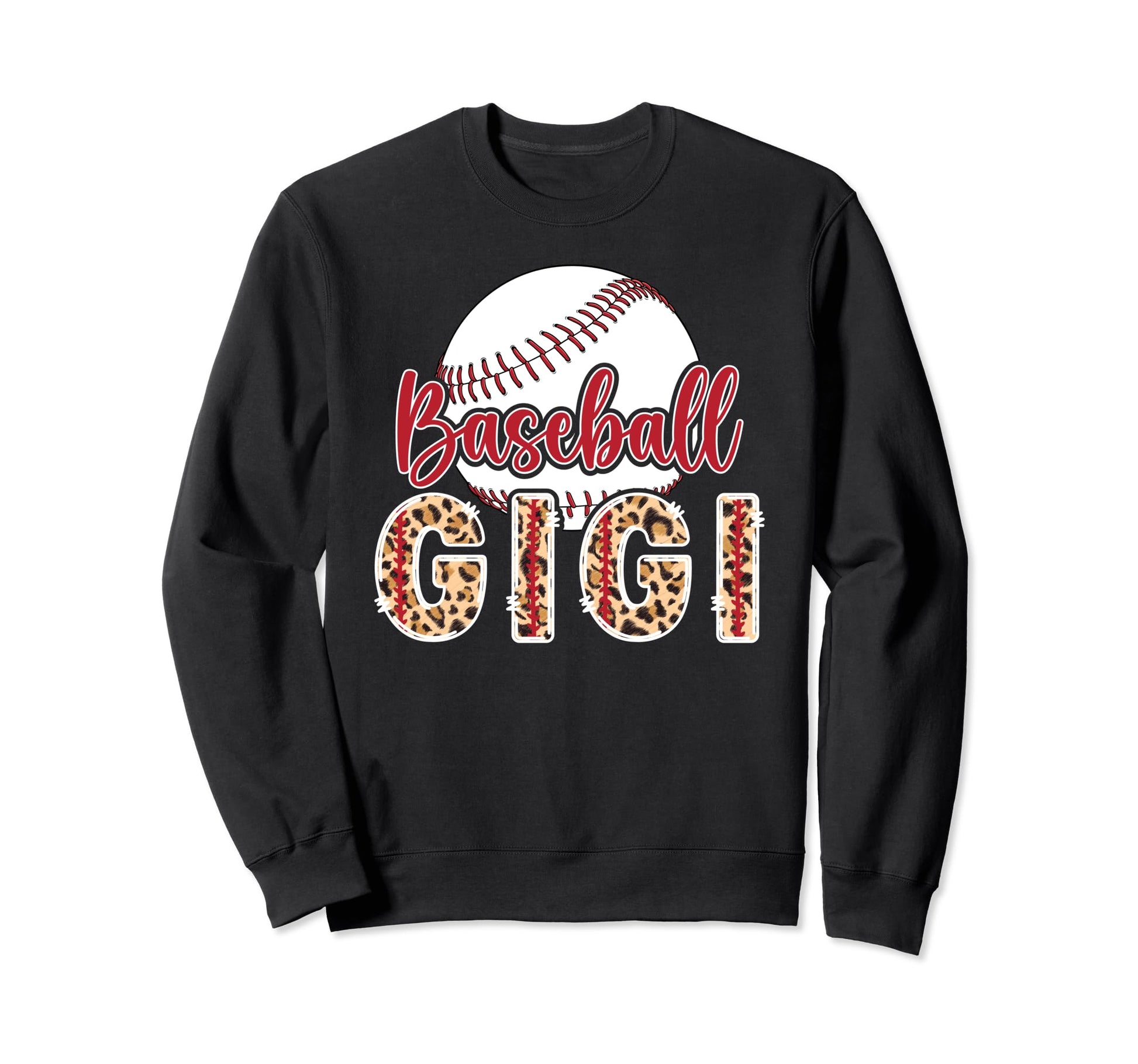 Baseball Gigi Leopard Grandma Gigi Sweatshirt - Fun Novelty Design Unisex - T-Shirt, Sweatshirt, Hoodie