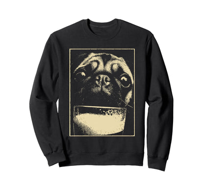 St Patricks Day Pug Beer Dog Sweatshirt - Novelty Apparel Men Women - T-Shirt, Sweatshirt, Hoodie