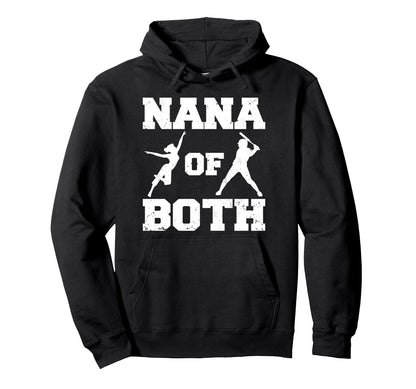 Nana Both Funny Baseball And Dance Nana Hoodie - Custom Art Print Men Women - T-Shirt, Sweatshirt, Hoodie