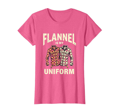 Flannel Is My Uniform Grunge T-Shirt - Fun Novelty Design Men Women - T-Shirt, Sweatshirt, Hoodie