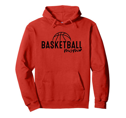 Basketball Mom Mommy Mother Game Hoodie - Casual Everyday Wear for Adults - T-Shirt, Sweatshirt, Hoodie