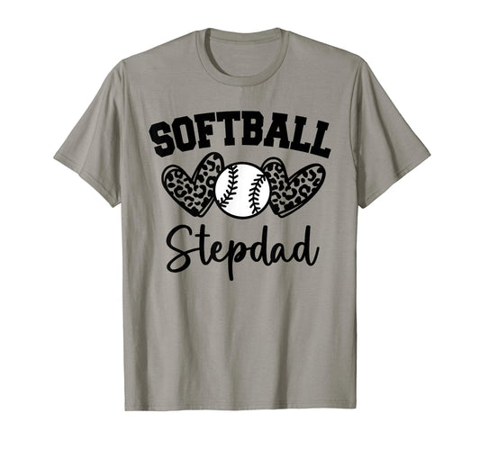 Personalized Baseball Heart Stepdad T-Shirt - Aesthetic Graphic Men Women - T-Shirt, Sweatshirt, Hoodie