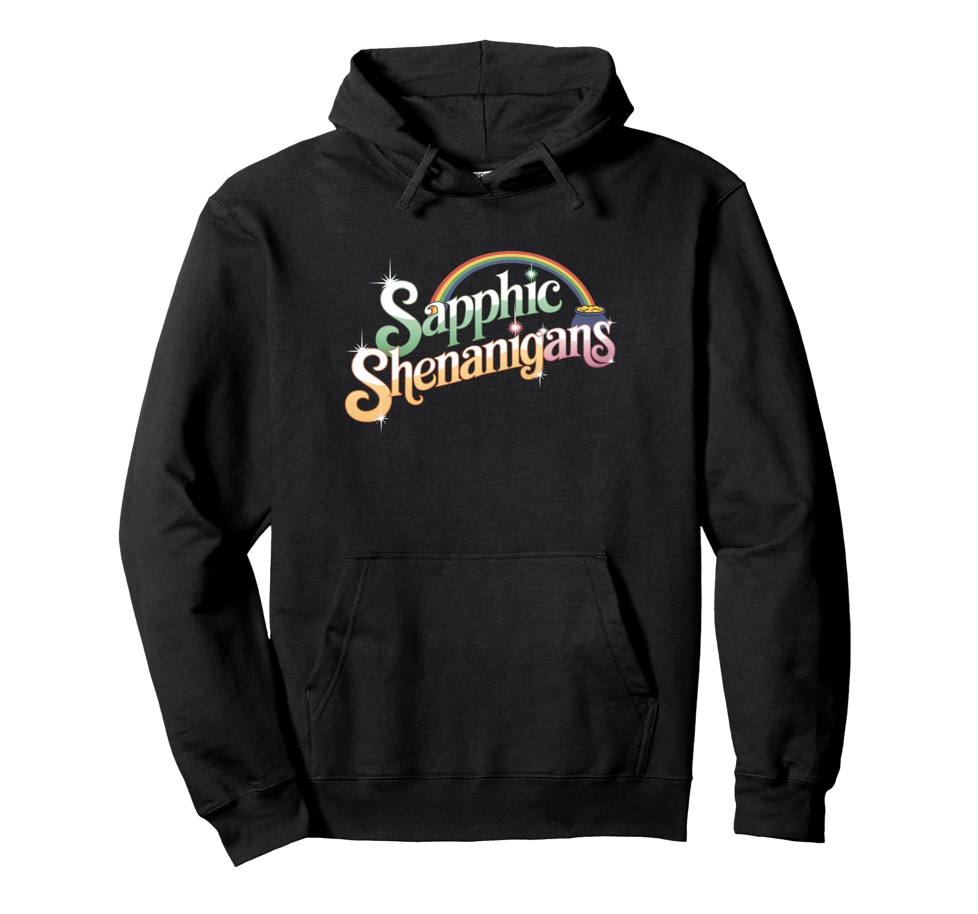 Sapphic Shenanigans Lgbtq Rainbow Hoodie - Custom Art Print Men Women - T-Shirt, Sweatshirt, Hoodie