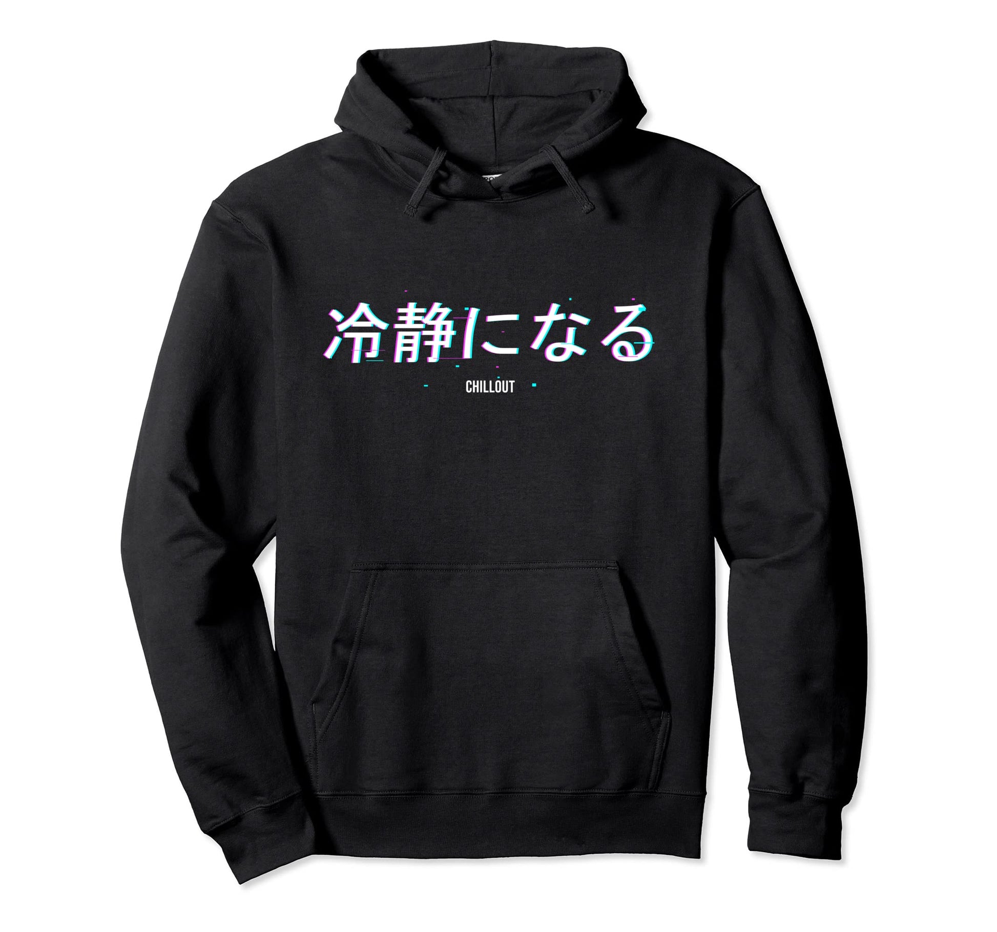 Japanese Aesthetic Vaporwave Glitch Chillout Hoodie - Trendy Graphic Unisex - T-Shirt, Sweatshirt, Hoodie