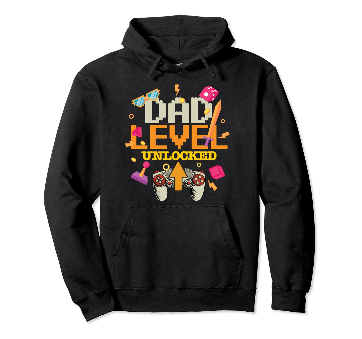 Gamer Dad Outfit Fathers Day Gift Gaming Hoodie - Graphic Print Men Women - T-Shirt, Sweatshirt, Hoodie